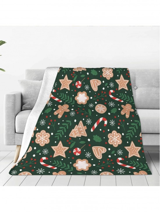 Double Sided Holiday Flannel Blanket